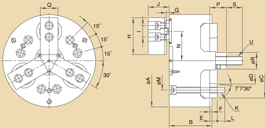 PL Pull Back Power Chucks